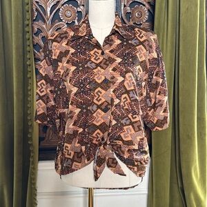 Vintage Feruccio Southwest Button Front